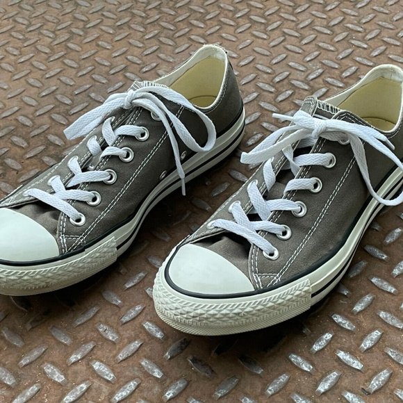 Converse All Star Shoes Lace Up GrayWhite Unisex Sneaker Size 8Men 10Women - Picture 5 of 12